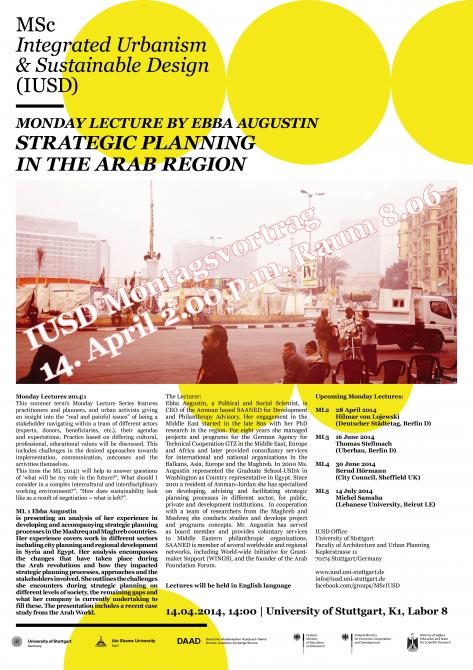 Launching our latest IUSD Monday Lecture Series ML|2014