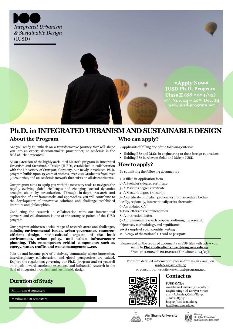 2nd Call for IUSD PhD Program Application IUSD